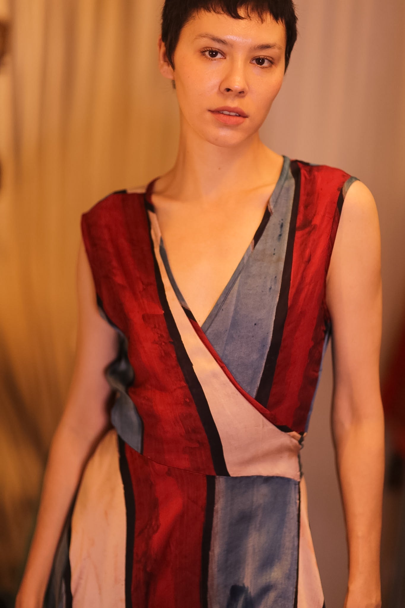 WRAP SILK DRESS GABRIELE CHOLADA - MOMO STUDIO BERLIN - Berlin Concept Store - sustainable & ethical fashion