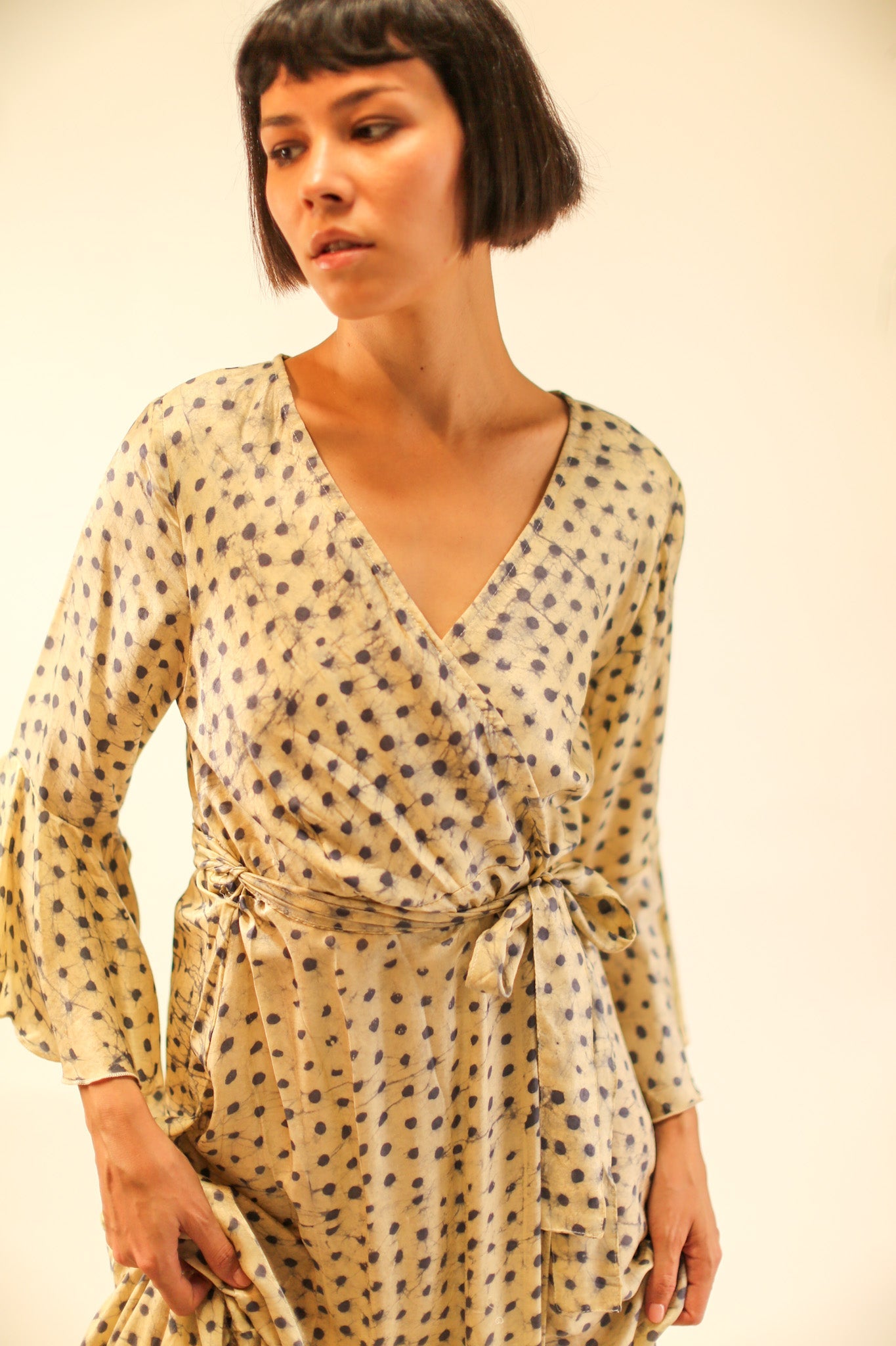 WRAP SILK DRESS KIMONO DAGMARA - MOMO STUDIO BERLIN - Berlin Concept Store - sustainable & ethical fashion