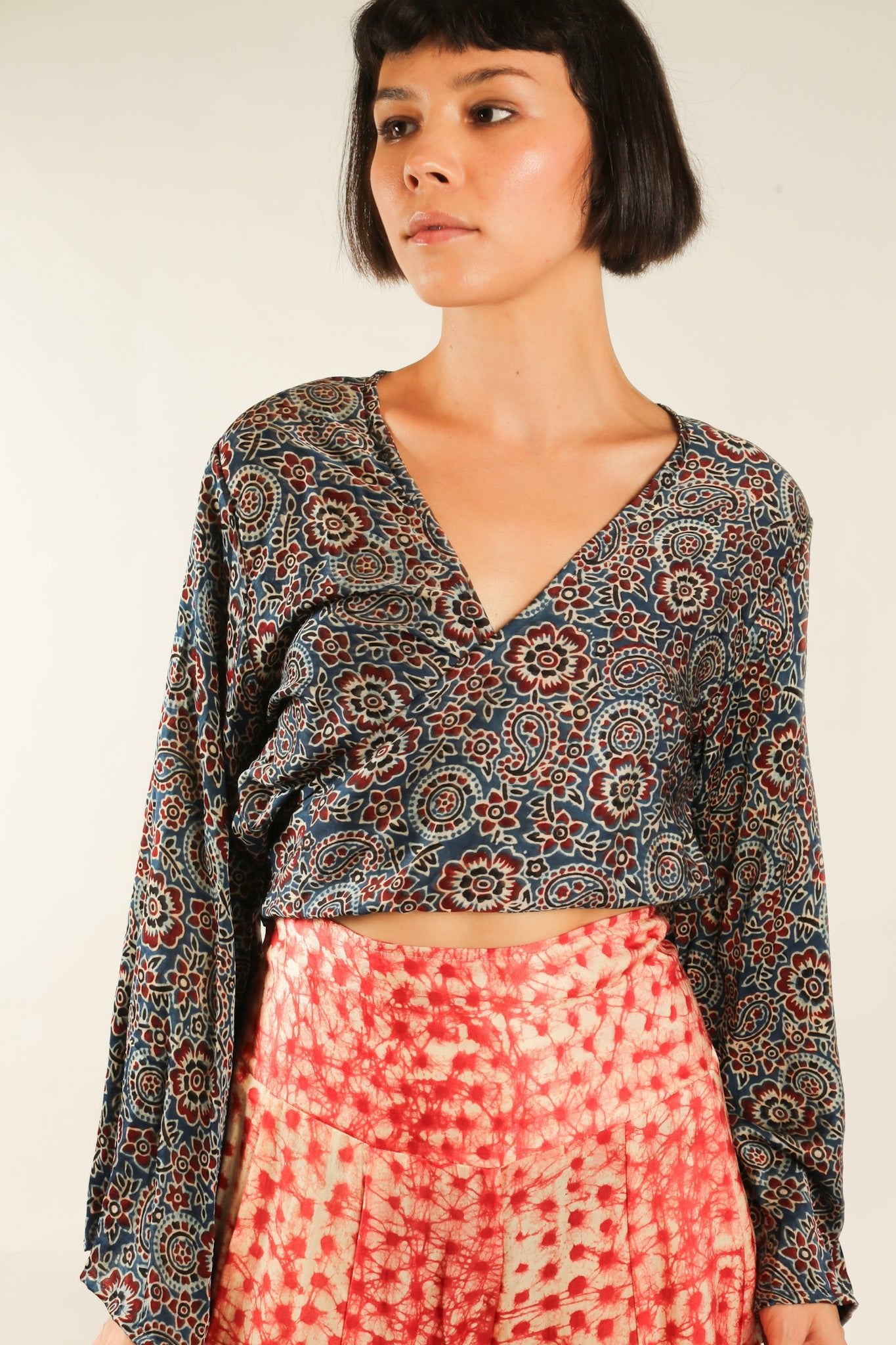 WRAP SILK TOP CELINA - MOMO STUDIO BERLIN - Berlin Concept Store - sustainable & ethical fashion