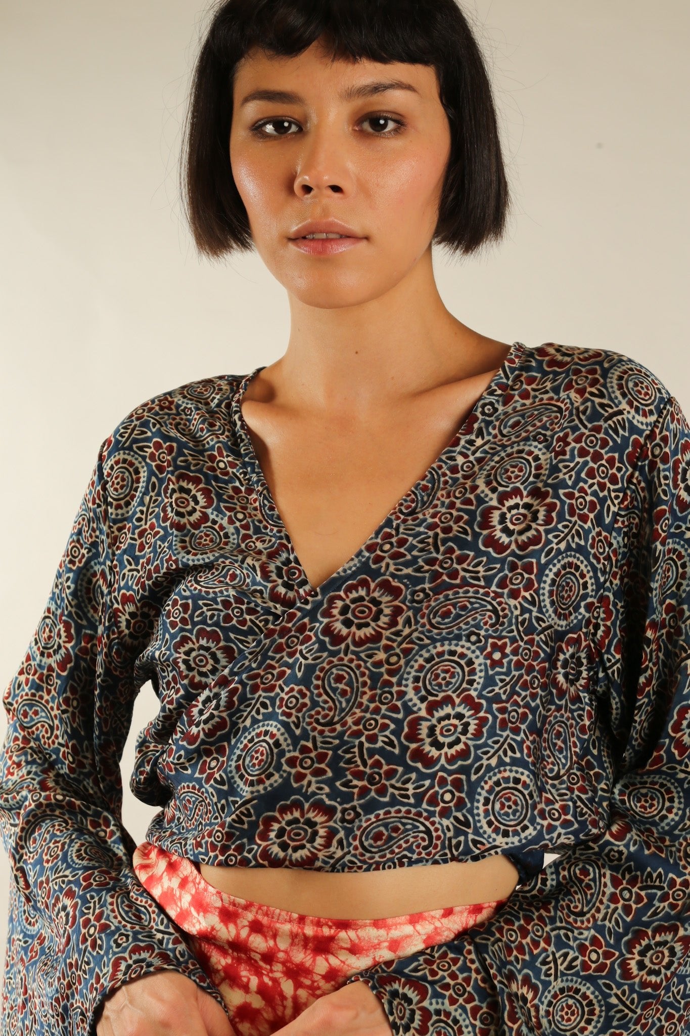 WRAP SILK TOP CELINA - MOMO STUDIO BERLIN - Berlin Concept Store - sustainable & ethical fashion