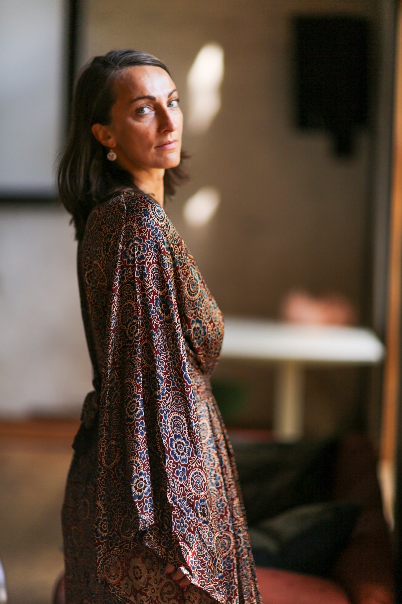 XL SILK HAND BLOCK PRINT KIMONO BASIA - MOMO STUDIO BERLIN - Berlin Concept Store - sustainable & ethical fashion