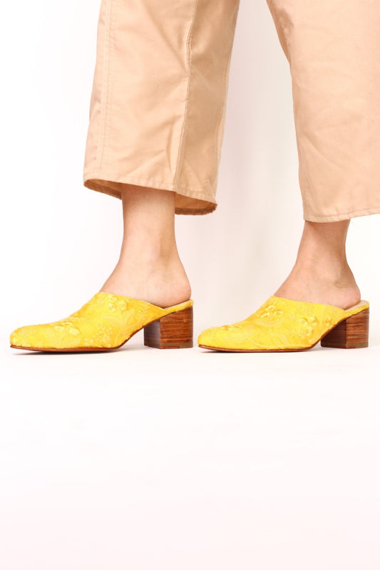 YELLOW HEELED MULES X ANTHROPOLOGIE MARLA - MOMO STUDIO BERLIN - Berlin Concept Store - sustainable & ethical fashion