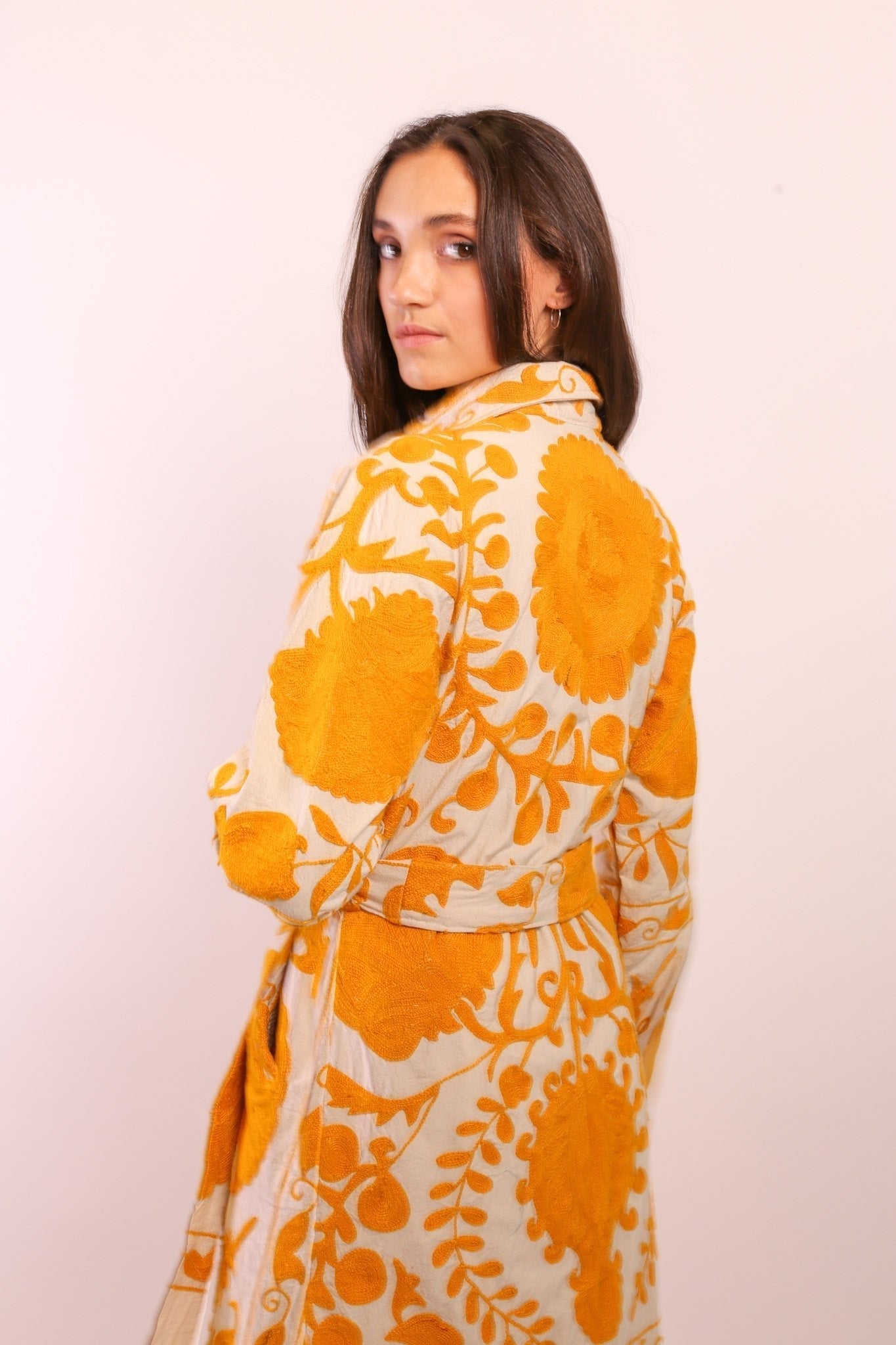 YELLOW SUZANI COAT ANINO - MOMO STUDIO BERLIN - Berlin Concept Store - sustainable & ethical fashion