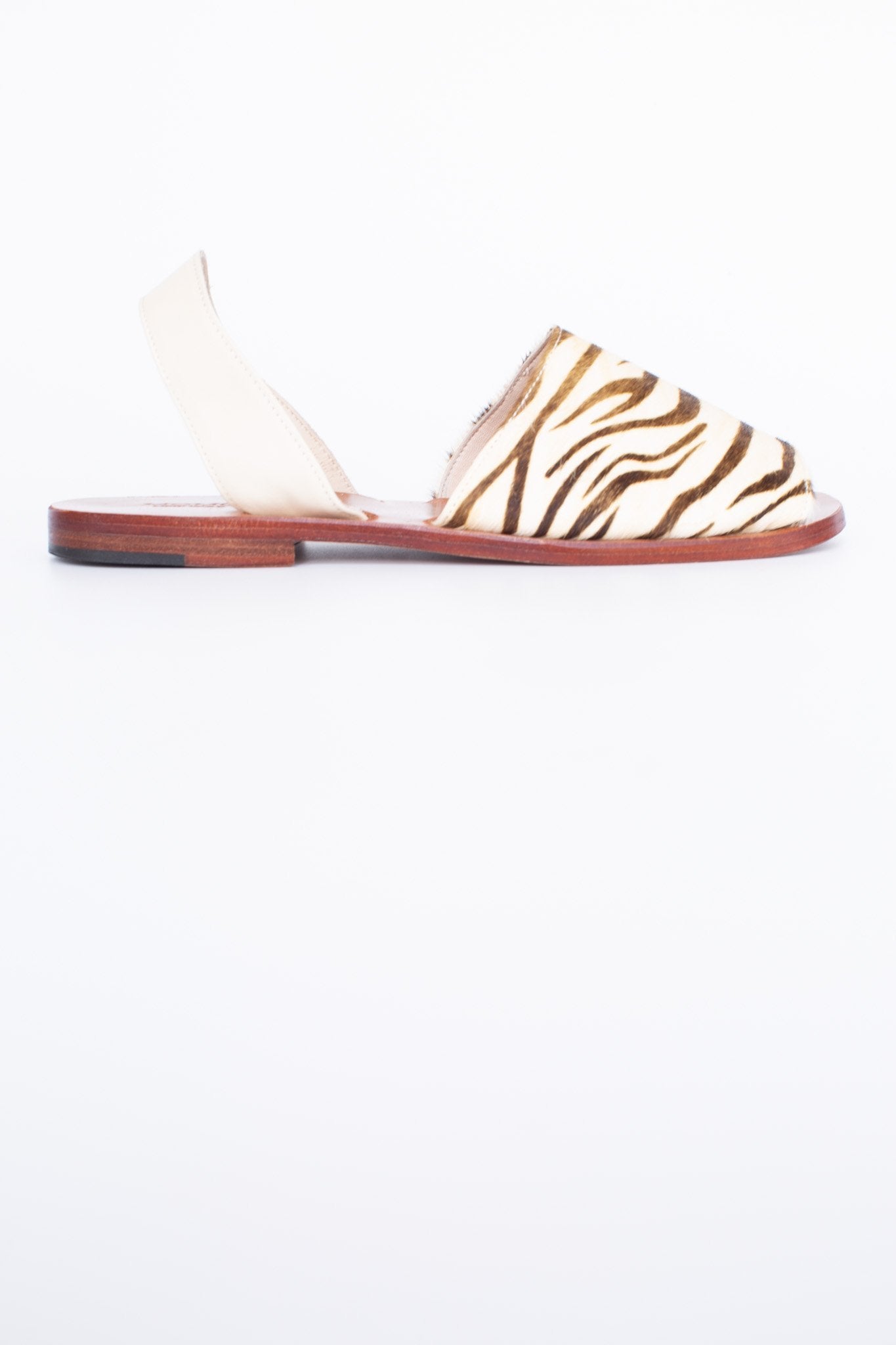 ZEBRA LEATHER SANDAL SLIDES DESSA - MOMO STUDIO BERLIN - Berlin Concept Store - sustainable & ethical fashion