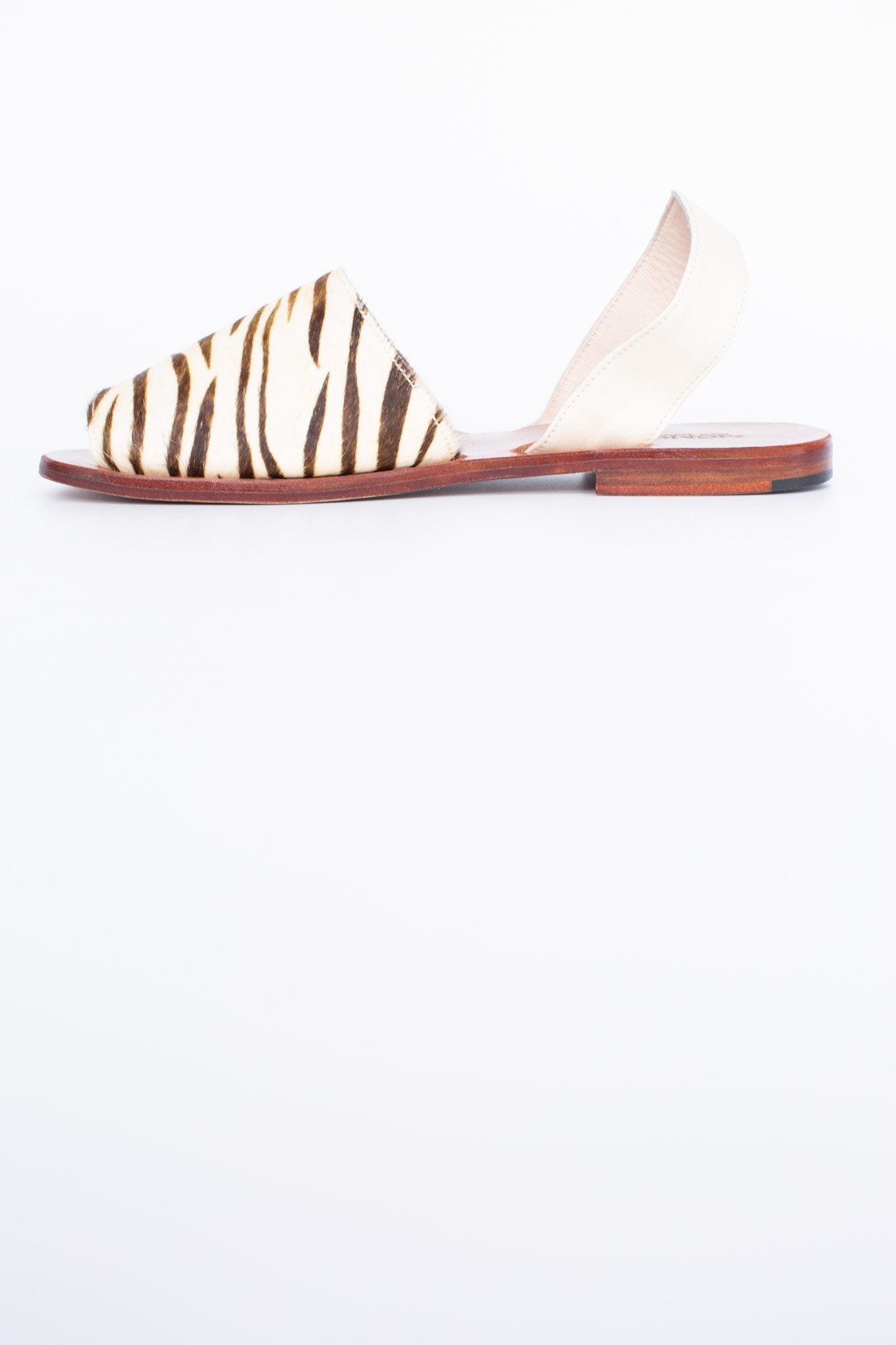 ZEBRA LEATHER SANDAL SLIDES DESSA - MOMO STUDIO BERLIN - Berlin Concept Store - sustainable & ethical fashion