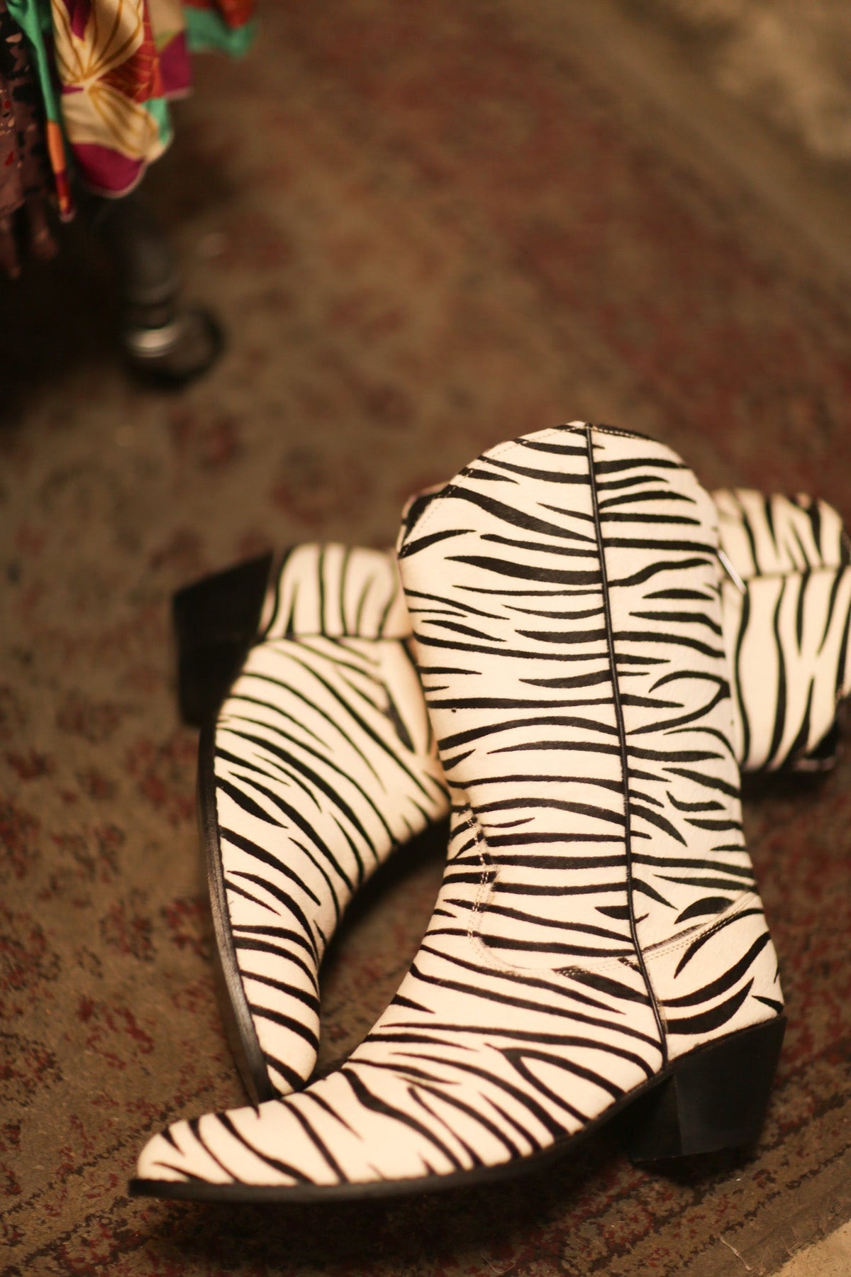 ZEBRA PRINT LEATHER WESTERN BOOTS KIRAN - MOMO STUDIO BERLIN - Berlin Concept Store - sustainable & ethical fashion