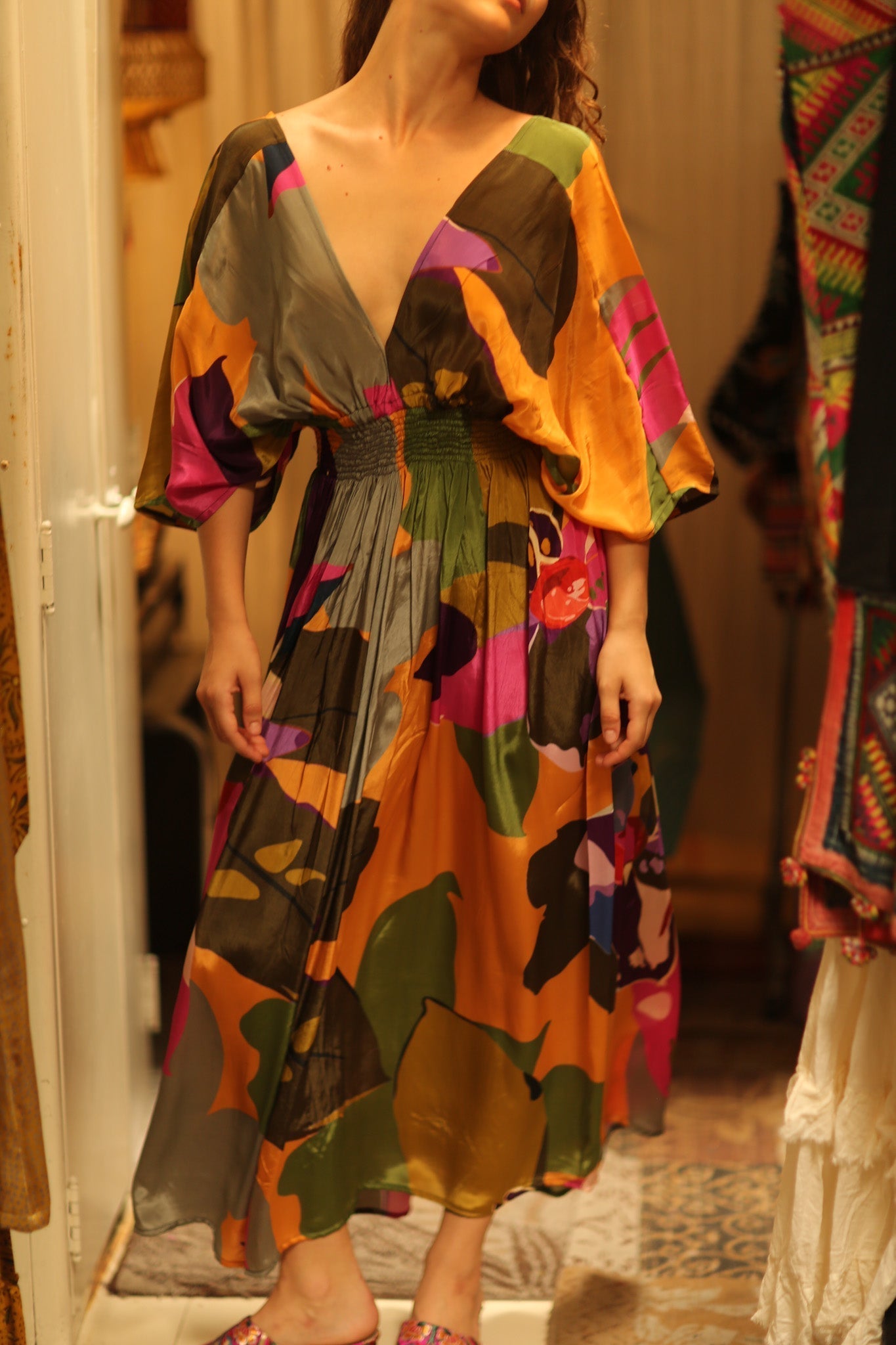 ZURI SILK DRESS CARNIVAL - MOMO STUDIO BERLIN - Berlin Concept Store - sustainable & ethical fashion
