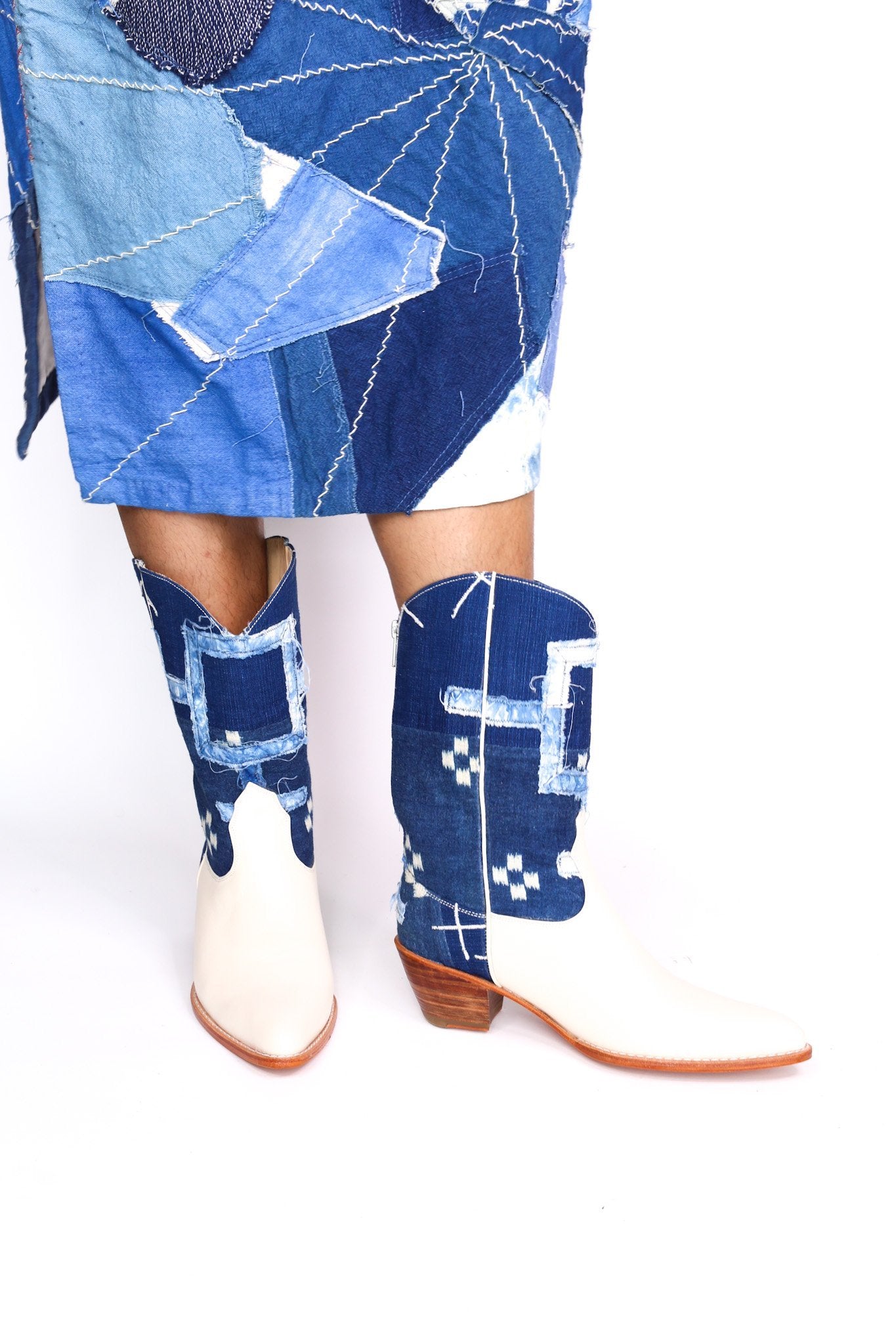 INDIGO WESTERN BOOTS RAMIA - MOMO STUDIO BERLIN - Berlin Concept Store - sustainable & ethical fashion